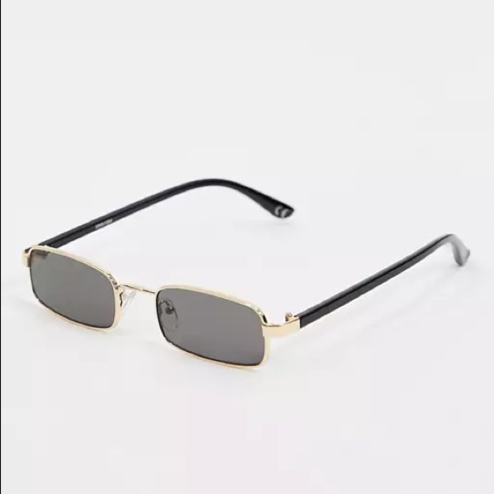 90’s Rectangle Gold-Rimmed Sunglasses